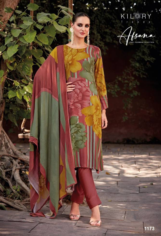 Afsana By Kilory Viscose Pashmina Printed Suits Wholesale Shop In Surat